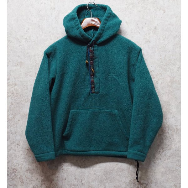 画像1: 【ビンテージ】【ＬＬビーン】【L.L.bean】【緑】【フリース】【パーカー】【M程度】 