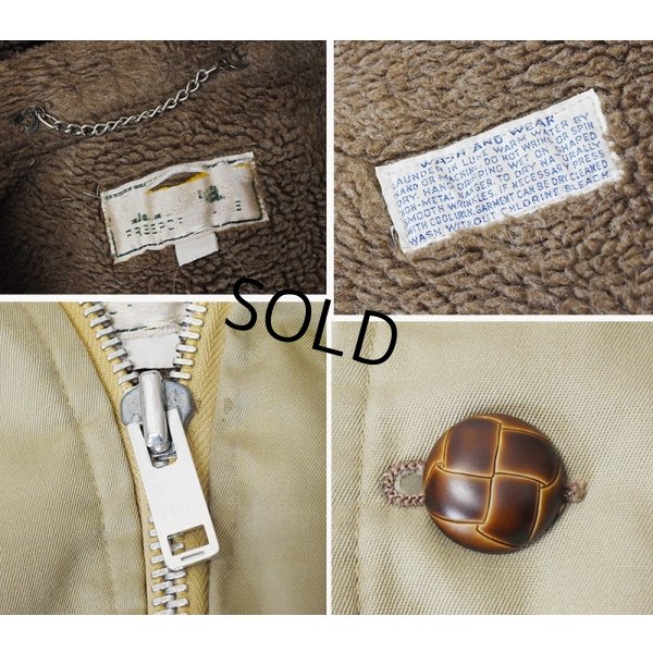 画像2: 80's【ビンテージ】【L.L.Bean】LLビーン　【紺×ベージュ】【裏ボア】ジップアップパーカー【ジップアップコート】 