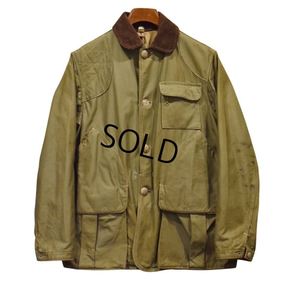 画像1: 50's【ビンテージ】【HIRSCHWEIS】ハーシュワイス ホワイトスタッグ 襟コーデュロイ【ブラウン】【ハンティングジャケット】【サイズUS40】