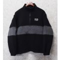 80s〜 USA製【ビンテージ】【Swingster】スウィングスター【USA TODAY】USAトゥデイ【黒×グレー】プルオーバーフリース【サイズM】 