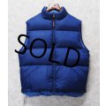 90's【ビンテージ】【L.L.bean】【L.L.ビーン】青【ダウンベスト】リバーシブル【サイズM】 