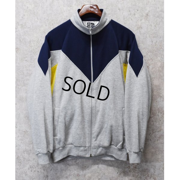 画像1: ~90's【未使用】【ACTIVE WEAR】アクティブウェア【グレー×紺×黄色】トラックジャージ【スウェットジャージ】サイズL 