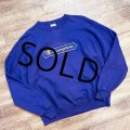 【ビンテージ】【Champion】【チャンピオン】胸ロゴ刺繍【紫】パープル【前V】【スウェット】【サイズL】 