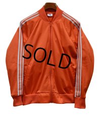 80s USA製【ビンテージ】【Ricky】リッキー【赤×グレーライン】ジャージ【トラックジャージ】【サイズＬ】 