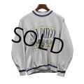 90's【USA製】【ビンテージ】【JEMORGAN】【SUNDIEGO】 グレー×紫ライン【スウェット】【サイズL】 
