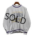 90's【USA製】【ビンテージ】【JEMORGAN】【SUNDIEGO】 グレー×紫ライン【スウェット】【サイズL】 