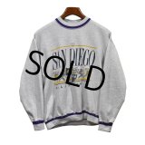 90's【USA製】【ビンテージ】【JEMORGAN】【SUNDIEGO】 グレー×紫ライン【スウェット】【サイズL】 