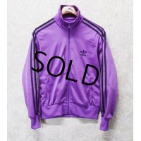 【ビンテージ】【アディダス】adidas【紫×黒ライン】ジャージ【トラックジャージ】【サイズレディースM】 