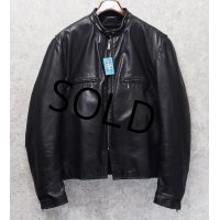 80's~ USA製【ビンテージ】【ブルックス】【Brooks】【黒】【ボアライナー付き】【シングルライダースジャケット】【サイズ50】 