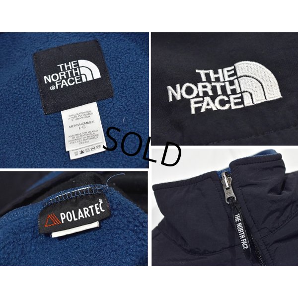 画像2: 【ノースフェイス】【the north face】【青×黒】デナリジャケット【フルジップフリースジャケット】【サイズＬ】 