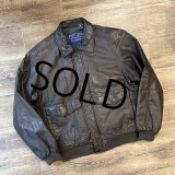 【SAVILE ROW】サヴィル・ロウ 【ビンテージ】【ブラウン】【A-2タイプ】【レザージャケット】【サイズM】 