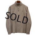 【ラルフローレン】POLO RALPH LAUREN【ベージュ】【無地】【ハーフジップ】【コットンセーター】【サイズL】  