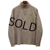 【ラルフローレン】POLO RALPH LAUREN【ベージュ】【無地】【ハーフジップ】【コットンセーター】【サイズL】  