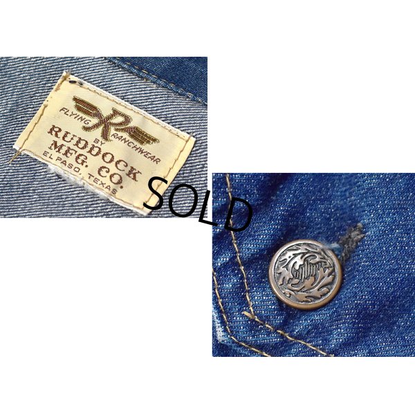 画像2: ~80's ビンテージ【FLYING R RANCHWEAR】【3rdタイプ】Gジャン【デニムジャケット】サイズS程度 