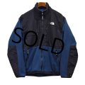 【ノースフェイス】【the north face】【青×黒】デナリジャケット【フルジップフリースジャケット】【サイズＬ】 
