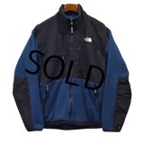 【ノースフェイス】【the north face】【青×黒】デナリジャケット【フルジップフリースジャケット】【サイズＬ】 