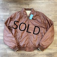 80's~【ビンテージ】【SEARS】【シアーズ】ベージュｘブラウン【リバーシブルブルゾン】サイズＬ-TALL 
