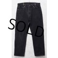 90's【USA製】ビンテージ【LEVI'S】【リーバイス505】５０５【デニムパンツ】【ブラックデニム】黒【38ｘ30】 