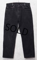 90's【USA製】ビンテージ【LEVI'S】【リーバイス505】５０５【デニムパンツ】【ブラックデニム】黒【38ｘ30】 