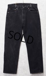 90's【USA製】ビンテージ【LEVI'S】【リーバイス505】５０５【デニムパンツ】【ブラックデニム】黒【38ｘ30】 