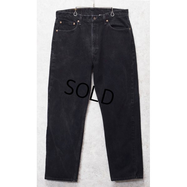 画像1: 90's【USA製】ビンテージ【LEVI'S】【リーバイス505】５０５【デニムパンツ】【ブラックデニム】黒【38ｘ30】 