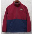画像1: 【ビンテージ】L.L.Bean【ＬＬビーン】【エンジｘ紺】【ハーフジップ】【フリース】プルオーバーフリース レディース古着【サイズW-S】<br> (1)