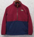 【ビンテージ】L.L.Bean【ＬＬビーン】【エンジｘ紺】【ハーフジップ】【フリース】プルオーバーフリース レディース古着【サイズW-S】 