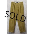 ビンテージ【ラルフローレン】POLO RALPH LAUREN【ライトブラウン】ANDREW PANTS【２タック】【コーデュロイパンツ】【33×32】 
