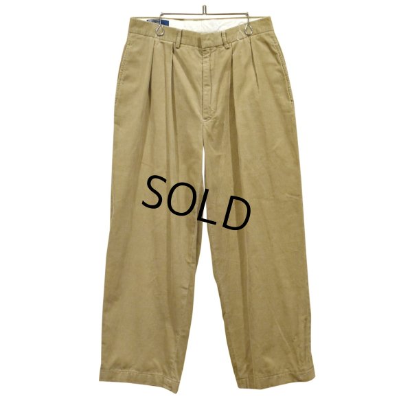 画像1: 【ラルフローレン】POLO RALPH LAUREN【ベージュ】【２タック】【コーデュロイパンツ】【32X30】 