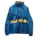 【ビンテージ】【エディーバウアー】【Eddie Bauer】【水色×黄色ライン】アノラックパーカー【サイズXＬ】 