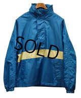 【ビンテージ】【エディーバウアー】【Eddie Bauer】【水色×黄色ライン】アノラックパーカー【サイズXＬ】 