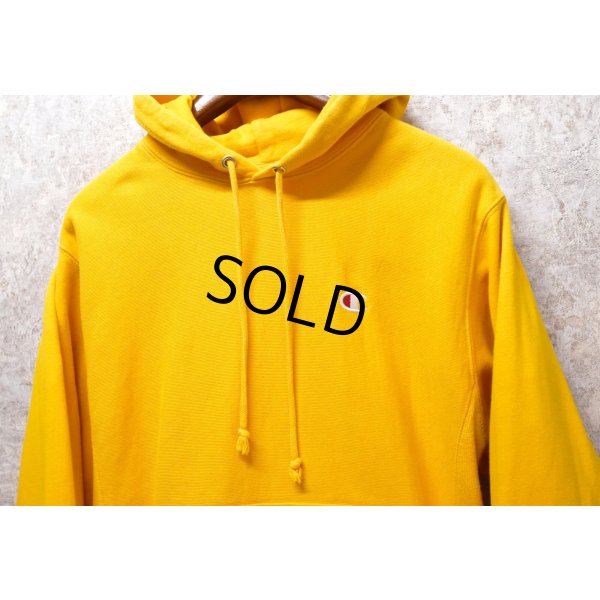 画像3: 【チャンピオン】【Champion】【イエロー】【無地】【リバースウィーブパーカー】【サイズM】 