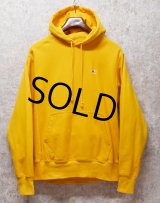 【チャンピオン】【Champion】【イエロー】【無地】【リバースウィーブパーカー】【サイズM】 