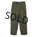 【トミーヒルフィガー】【TOMMY HILFIGER】【オリーブグリーン】２タック【コーデュロイパンツ】【33×30】 