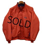 90's USA製【パタゴニア】patagonia ナイロン【シェルドシンチラジャケット 】【赤】【裏フリースブルゾン】【サイズL】 