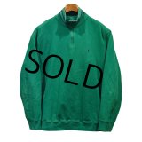 【ラルフローレン】POLO RALPH LAUREN【緑×紺ライン】【ハーフジップ】【スウェット】【サイズXL】 