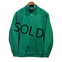 【ラルフローレン】POLO RALPH LAUREN【緑×紺ライン】【ハーフジップ】【スウェット】【サイズXL】 
