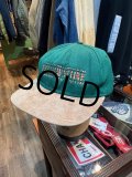 【USA製】【ビンテージ】【YELLOWSTONE】イエローストーン【ツバ ヌバック】緑×ベージュ【BBキャップ】 
