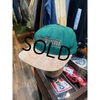 【USA製】【ビンテージ】【YELLOWSTONE】イエローストーン【ツバ ヌバック】緑×ベージュ【BBキャップ】 