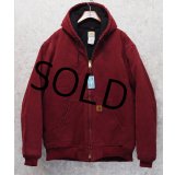 【ビンテージ】【カーハート】【carhartt】ワイン【ダック地】ダックパーカー【アクティブパーカー】【フルジップパーカー】【XL-TALL】 