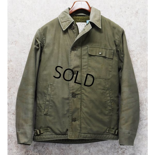 画像3: 【ビンテージ】【米軍実物】U.S.NAVY【ROCK STAR】【バックステンシル入り】【A-2】【デッキジャケット】 