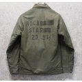【ビンテージ】【米軍実物】U.S.NAVY【ROCK STAR】【バックステンシル入り】【A-2】【デッキジャケット】 