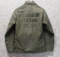 【ビンテージ】【米軍実物】U.S.NAVY【ROCK STAR】【バックステンシル入り】【A-2】【デッキジャケット】 