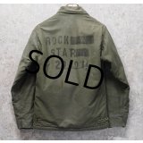 【ビンテージ】【米軍実物】U.S.NAVY【ROCK STAR】【バックステンシル入り】【A-2】【デッキジャケット】 