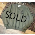 90's~【USA製】【ビンテージ】【U.S.ARMY】米軍【USMC】オリーブグリーン【前Vスウェット】【サイズＸＬ】 