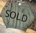 90's~【USA製】【ビンテージ】【U.S.ARMY】米軍【USMC】オリーブグリーン【前Vスウェット】【サイズＸＬ】 