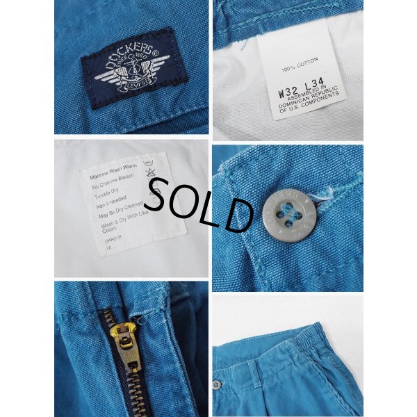 画像2: 【ビンテージ】【DOCKERS】ドッカーズ【水色】【1タック】【コットンパンツ】【32ｘ34】 
