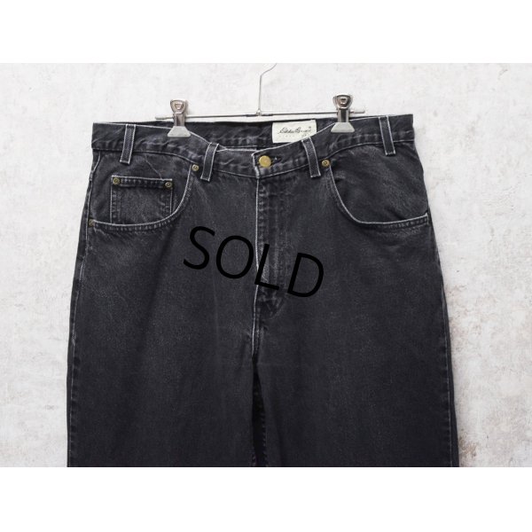 画像3: 90's~【USA製】 ビンテージ【Eddie Bauer】【エディーバウアー】【ブラック】【デニムパンツ】【36ｘ32】 