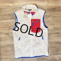 新品未使用‼【パタゴニア】【PATAGONIA】【クラシック レトロX】【レトロパイルベスト】【白×青×赤】【フリースベスト】【サイズＭ】 