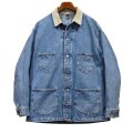 90's【USA製】【ビンテージ】【Lee】【Lee RIVETED】リー【襟コーデュロイ】【デニムカバーオール】サイズL 